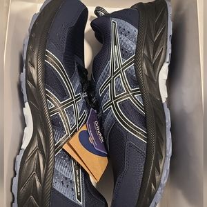 Asics Men's Gel Venture 8 Size 10 Running Sneakers French Blue/ Black NEW